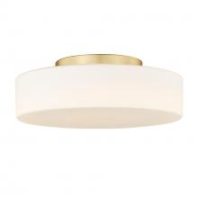  3136-FM BCB-OP - Toli BCB Flush Mount in Brushed Champagne Bronze with Opal Glass Shade